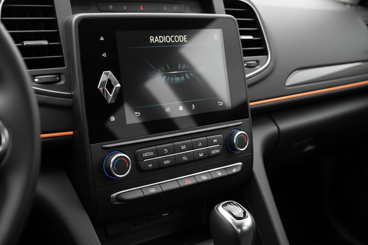 lass im Display RADIOCODE stehen